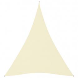 Voile d'ombrage parasol tissu oxford triangulaire 4 x 5 x 5 m crème 02_0009890