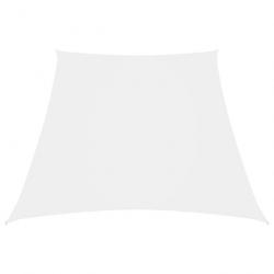 Voile toile d'ombrage parasol tissu oxford trapèze 3/5 x 4 m blanc 02_0009774