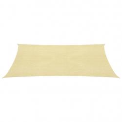 Voile toile d'ombrage parasol PEHD carré 2 x 2 m beige 02_0009450
