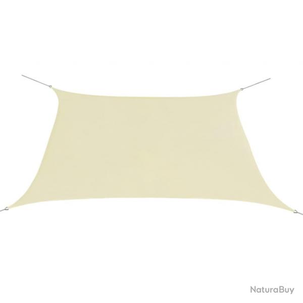 Voile toile d'ombrage parasol tissu oxford carr 2 x 2 m crme 02_0009456