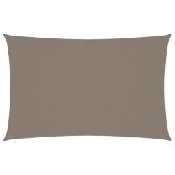 Voile d'ombrage parasol tissu oxford rectangulaire 4 x 7 m taupe 02_0009712
