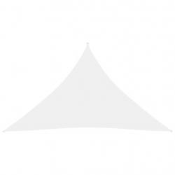 Voile d'ombrage parasol tissu oxford triangulaire 2,5 x 2,5 x 3,5 m blanc 02_0009797