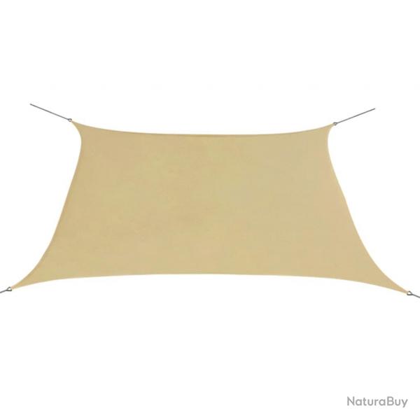Voile d'ombrage parasol tissu oxford carr 2 x 2 m beige 02_0009455
