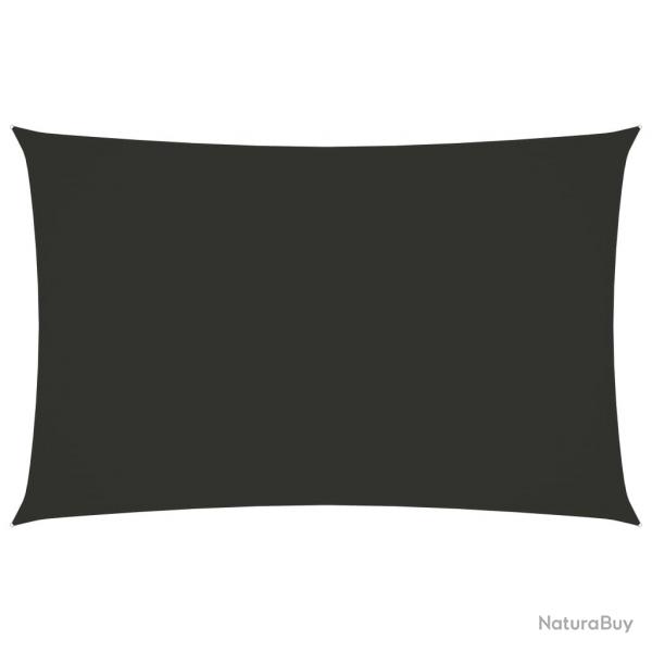 Voile d'ombrage parasol tissu oxford rectangulaire 2 x 5 m anthracite 02_0009629