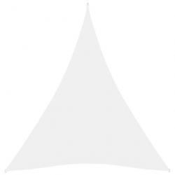 Voile d'ombrage parasol tissu oxford triangulaire 4 x 5 x 5 m blanc 02_0009888