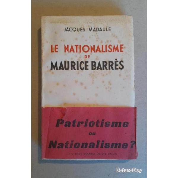 Le Nationalisme de Maurice Barrs
