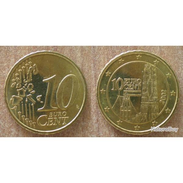 Autriche 10 Centimes 2002 NEUF Euro Cent Cents