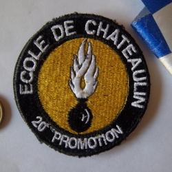 écusson militaire école Châteaulin 20 éme promotion insigne collection
