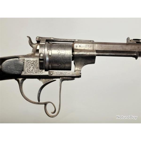 CARABINE REVOLVER LEFAUCHEUX par PIRLOT FRERES  LIEGE CALIBRE 11mm MAS 1873 PERCUSSION CENTRALE Tr