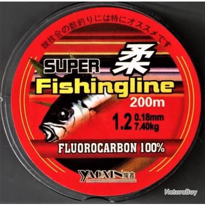 6 Bobines De Fil De Pêche Nylon Tortue - Résistance 4.9 Kg / 10.5 N - 100 Mètres (noir)
