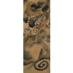 Rouleau Dragon / Bouddha JAPON "KAKEJIKU