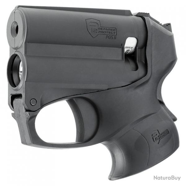 Pistolet PGS II kit black p2p avec lampe 200 lumens integre et bombe au poivre 11ml