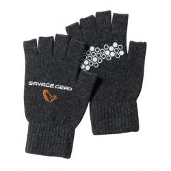 Paire de gants Savage Gear Knitted Half Finger Glove L