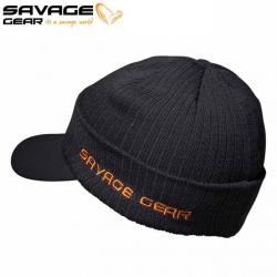 Bonnet Casquette Savage Gear Peak Beanie One Size Rock Grey