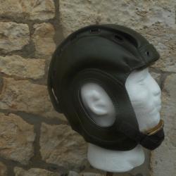 ancien casque de tankiste armée française