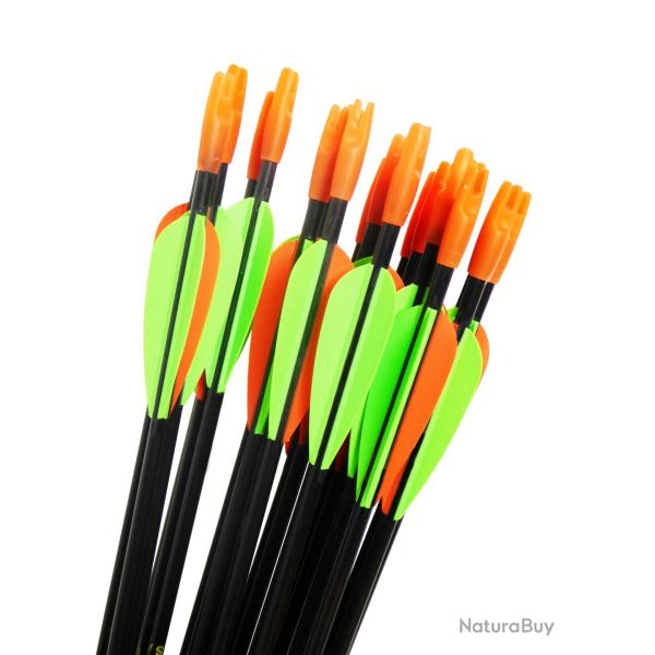 Lot de 6 flches d'initiation en carbone 750 (diam. 5.5)