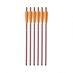 Lot de 6 flèches en aluminium 20" EK Archery pour arbalètes