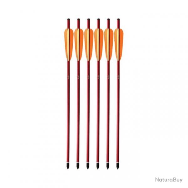 Lot de 6 flches en aluminium 20" EK Archery pour arbaltes