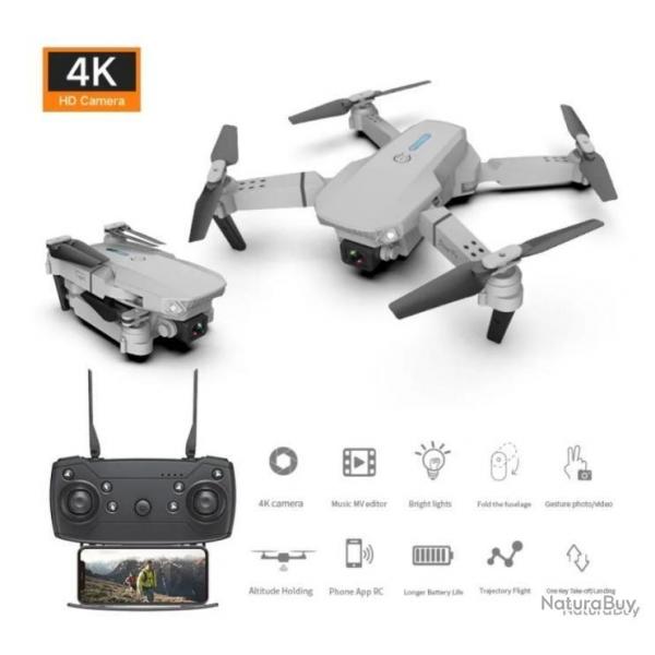 Pro DRONE 4K PRO HD 1080P Grand angle Camera videos Photos WIFI pliable quadricoptre