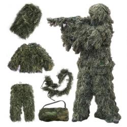 Ensemble Vetements Camouflage Ghillie Combinaison Yowie Sniper vêtements tactiques Chasse