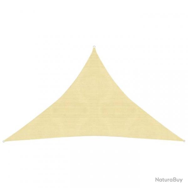 Voile toile d'ombrage parasol 160 g/m 2,5 x 2,5 x 3,5 m PEHD beige 02_0008952