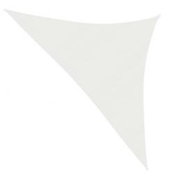 Voile toile d'ombrage parasol 160 g/m² 3,5 x 3,5 x 4,9 m PEHD blanc 02_0009009