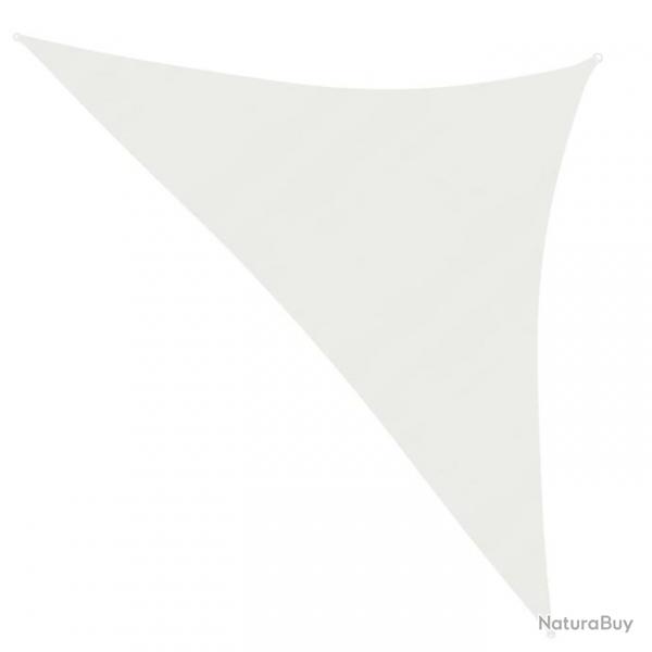 Voile toile d'ombrage parasol 160 g/m 3,5 x 3,5 x 4,9 m PEHD blanc 02_0009009