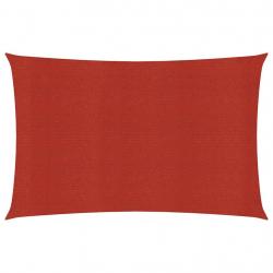 Voile toile d'ombrage parasol 160 g/m² 3,5 x 4,5 m PEHD rouge 02_0009260