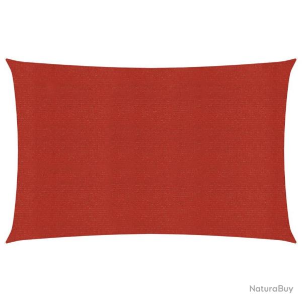 Voile toile d'ombrage parasol 160 g/m 3,5 x 4,5 m PEHD rouge 02_0009260