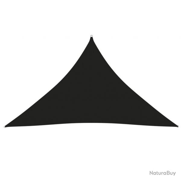 Voile toile d'ombrage parasol tissu oxford triangulaire 4 x 4 x 5,8 m noir 02_0009880