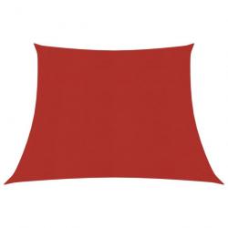 Voile toile d'ombrage parasol 160 g/m² 3/4 x 2 m PEHD rouge 02_0009264