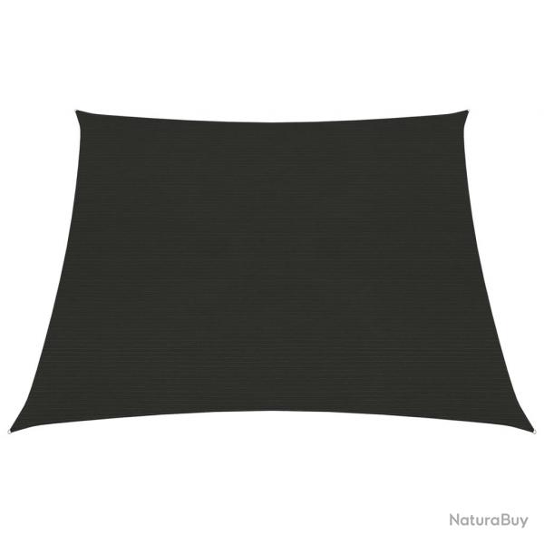 Voile toile d'ombrage parasol 160 g/m PEHD 4/5 x 3 m noir 02_0009209