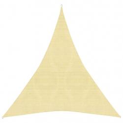 Voile toile d'ombrage parasol 160 g/m² 5 x 7 x 7 m PEHD beige 02_0008990