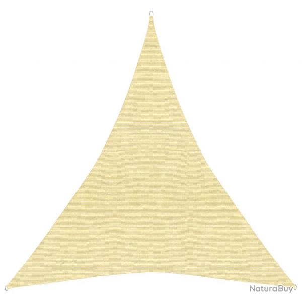 Voile toile d'ombrage parasol 160 g/m 5 x 7 x 7 m PEHD beige 02_0008990
