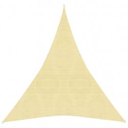 Voile toile d'ombrage parasol 160 g/m² 5 x 6 x 6 m PEHD beige 02_0008988