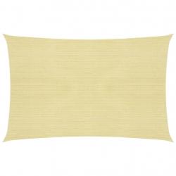 Voile toile d'ombrage parasol 160 g/m² 2,5 x 3 m PEHD beige 02_0008953