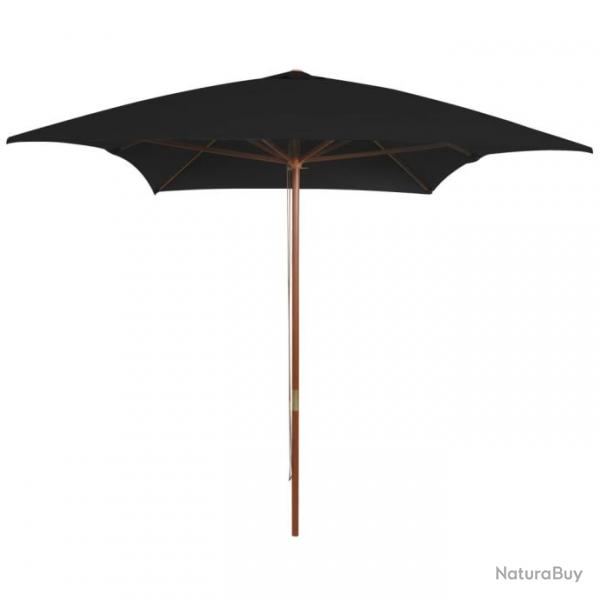 Parasol d'extrieur avec mt 200 x 300 cm bois noir 02_0008258