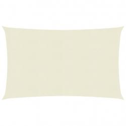 Voile toile d'ombrage parasol 160 g/m² crème 2,5 x 4,5 m PEHD 02_0009068