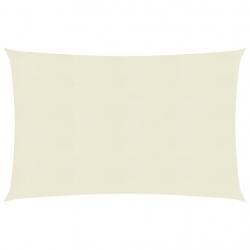 Voile toile d'ombrage parasol 160 g/m² crème 2 x 3,5 m PEHD 02_0009072