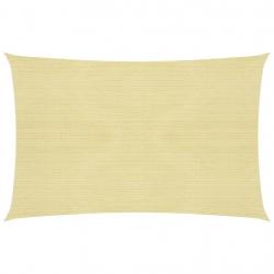 Voile toile d'ombrage parasol 160 g/m² beige 2 x 2,5 m PEHD 02_0008958