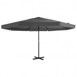 Parasol avec mât en aluminium 500 cm anthracite 02_0008106
