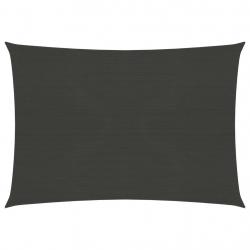 Voile toile d'ombrage parasol 160 g/m² 2,5 x 3,5 m PEHD anthracite 02_0008906