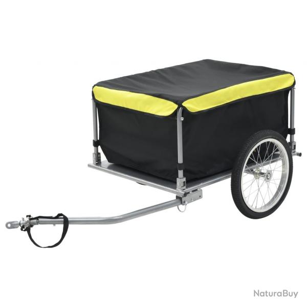 Remorque de bicyclette 65 kg noir et jaune 02_0004494