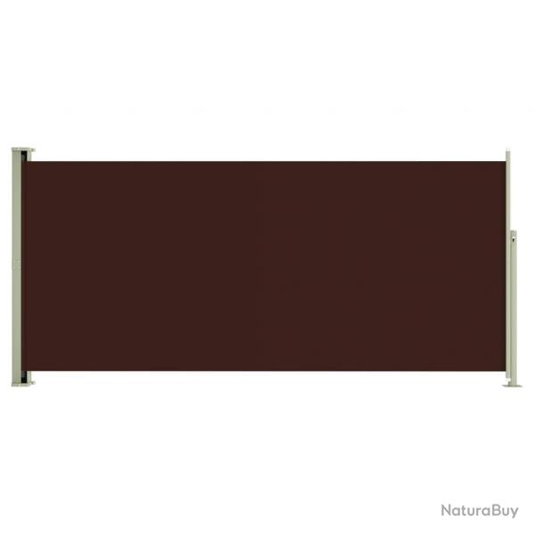 Auvent latral rtractable de patio 140 x 300 cm marron 02_0007245