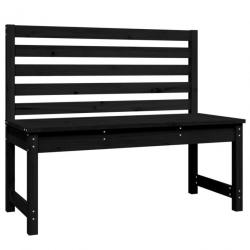 Banc de jardin meuble de patio d'extérieur terrasse 109 x 48 x 91,5 cm bois massif de pin noir 02_0