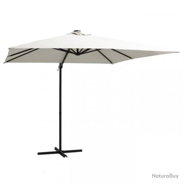 Parasol dport avec led et mt en acier 250 x 250 cm sable 02_0008448