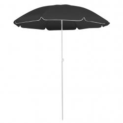 Parasol d'extérieur avec mât en acier 180 cm anthracite 02_0008199