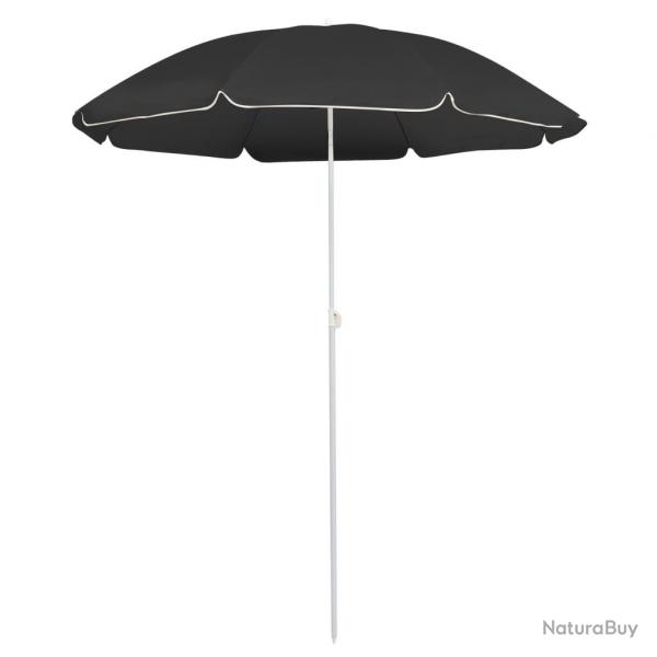 Parasol d'extrieur avec mt en acier 180 cm anthracite 02_0008199