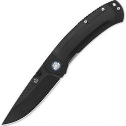 Couteau QSP Knife Copperhead Black Manche G10 LameAcier 14C28N blackwash IKBS Linerlock Clip QS109A2