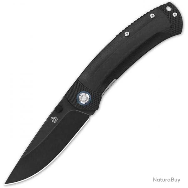 Couteau QSP Knife Copperhead Black Manche G10 LameAcier 14C28N blackwash IKBS Linerlock Clip QS109A2